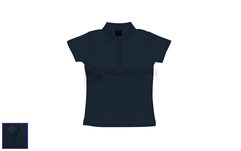 remera polo azul marino